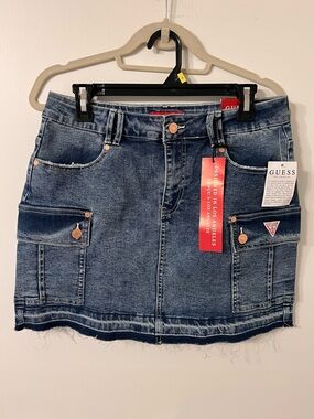 Y2K GUESS CARGO DENIM MINI SKIRT ✨